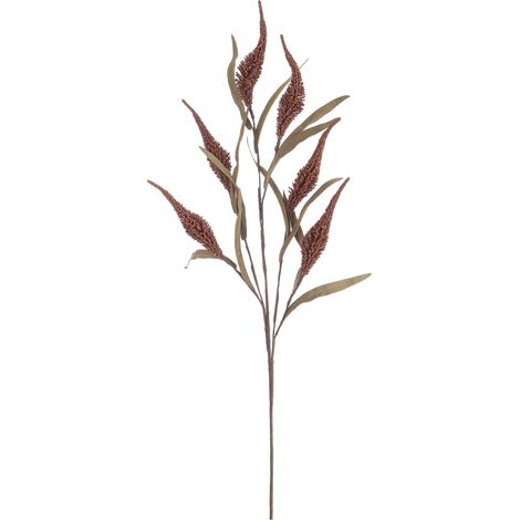 Rametto decorativo "Annie" color Arancione in polistirolo per interni ed esterni 80 cm