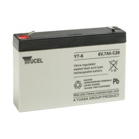 Batterie plomb étanche Y7-6 Yuasa Yucel 6v 7ah