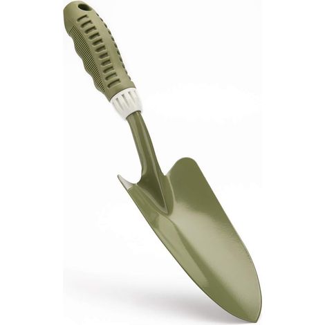Truelle de jardin avec poignée ergonomique, outil de bêchage portable pour le jardinage extérieur et intérieur, avec une conception monobloc pour une durabilité accrue. (1/5)