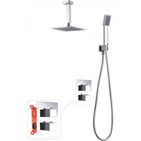 Conjunto ducha termostático empotrado Ons IMEX GPC010