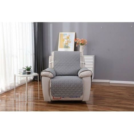 1-Sitzer Relaxsesselbezug, wasserdichter Sofaschutz für das Schlafzimmer (Grau 55×200) (1/5)