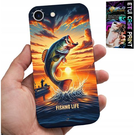 Custodia per iPhone 7 / 8 / SE2 - custodia a forma di canna da pesca + vetro (1/5)