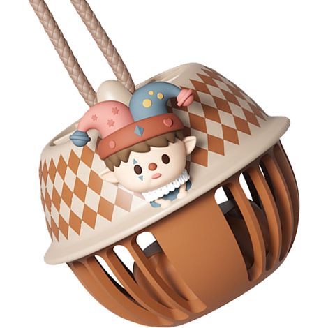 Glockenförmiger, blattloser Hängeventilator mit Aufladefunktion, tragbarer USB-Miniventilator für Kinder und Clowns (1/5)