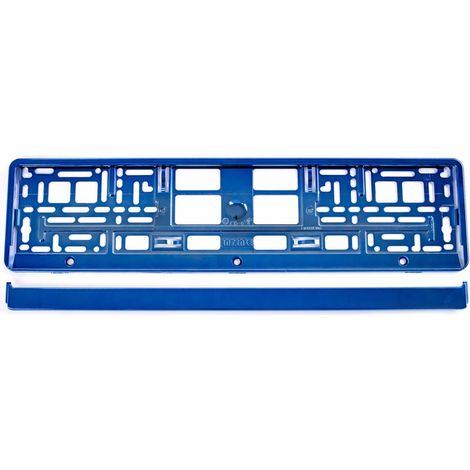Cornice portatarga blu metallizzata AMIO-03174 (1/4)