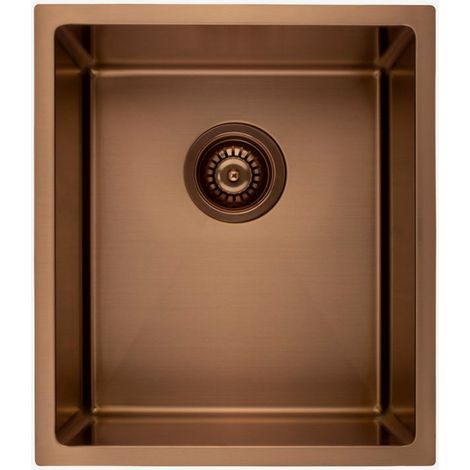 Lavello da cucina singolo 380 mm - rame spazzolato - Balsa