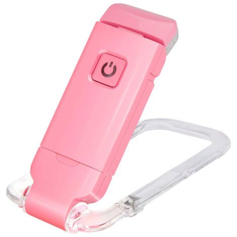 BUNTHAUS Lampe de Lecture USB Liseuses LED Rechargeable avec Lampe de lecture pour lire au lit Pince 3 Niveaux Luminosité Réglable Pliable mini clip lampe(Couleur rose) (1/5)