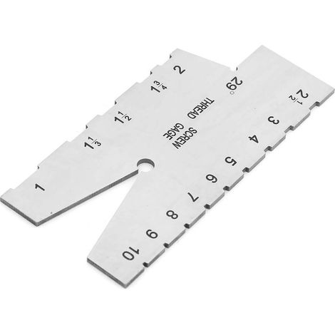 Jauge de mesure de filetage en acier inoxydable, outil de meulage pour pas de vis à 29 degrés (1/5)