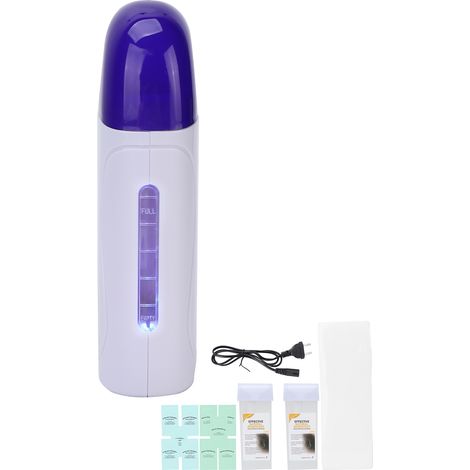 Chauffe-cire Portable Voyage avec Prise EU 220V, Kit Machine à Épiler à Domicile, Réchauffeur de Cire pour Sourcils et Jambes, Appareil de Cire Chaude pour Salon ou Usage Personnel (1/5)