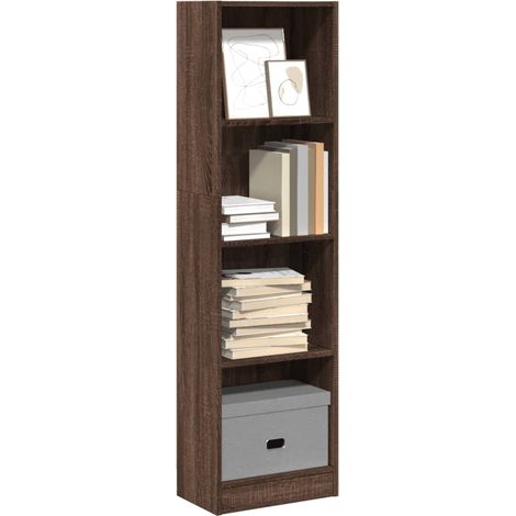 Estantería de madera de ingeniería marrón roble 40x24x143 cm vidaXL