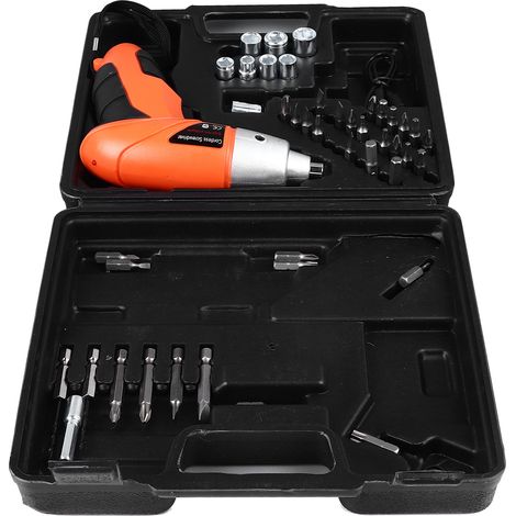 Tournevis électrique sans fil rechargeable avec divers embouts pour réparation et entretien (1/5)