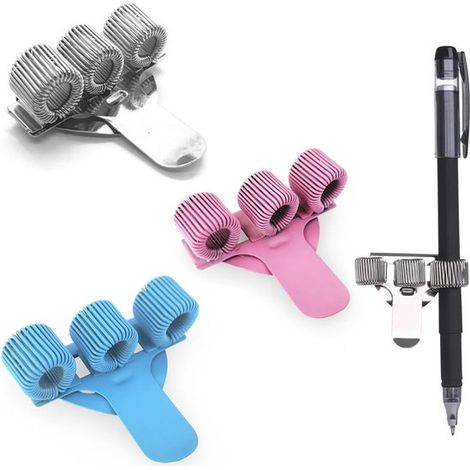 Portapenne a 3 pezzi per assistenti, portapenne per blocco note e appunti con molla, portapenne triplo, compatibile con la maggior parte (1/5)