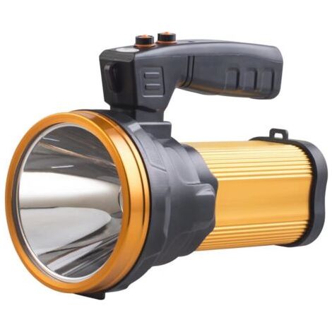 Lampe Torche LED Rechargeable Étanche IPX4 Lampe Camping Portable 10000mAH Lampe Camping Projecteur Portable (Golden