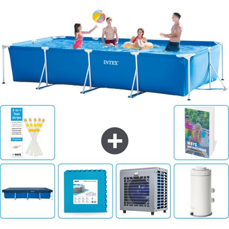 Rechteckiger Frame Pool - 450x220x84 cm - 7-teilig S116 (1/5)