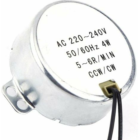 1 motore elettrico sincrono 220-240 V CA 4 W CW/CCW (5-6 giri/min) (1/3)