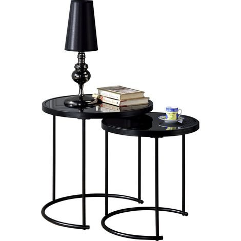 Table d'appoint LEYRE Noir (1/2)