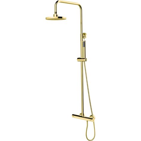 Decco Illusion Gold Duschset mit Besco Thermostat (1/2)