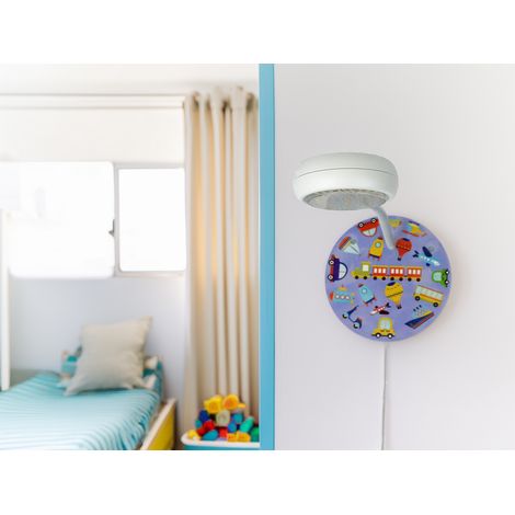LED Wandleuchte für Kinderzimmer mit Fahrzeug-Motiven, Flexarm, Höhe 20cm (1/5)