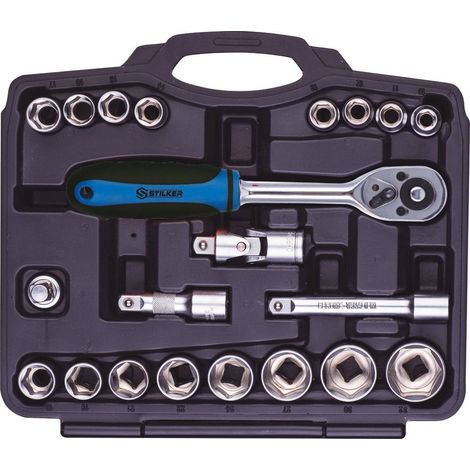 Coffret de 21 pièces - Douilles 1/2" STILKER -67602 (1/2)