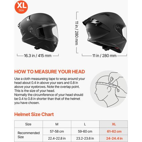 Casque Intégral Taille XL, Casque de Moto Homologué DOT et ECE, Protection pour Adultes Motocross Moto de Route Trajets Quotidiens… (1/5)