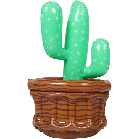 Glacière gonflable en forme de cactus, seau à glace gonflable en forme de cactus, porte-boissons multifonctionnel pour les fêtes d'été à la plage et à la piscine, les décorations d'événements sur le t (1/5)