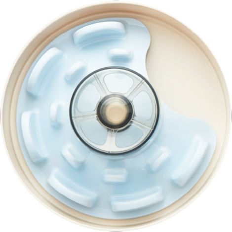 Spin Gamelle Interactive pour Chien avec mangeoire Lente, Labyrinthe OVNI, Niveau de difficulté – Tricky, Baby Blue (1/5)