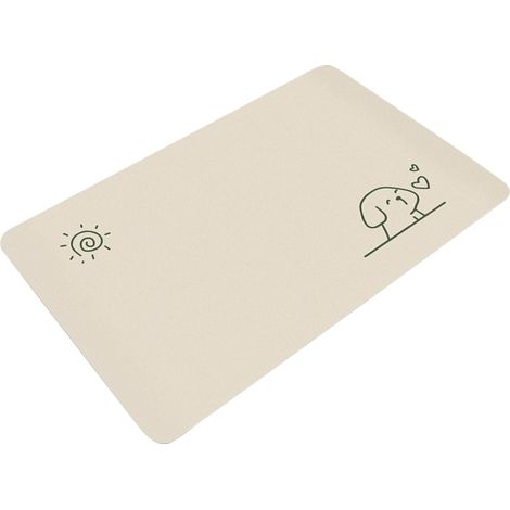 Badematte mit minimalistischem Tiermuster für Badezimmer, Küche und Eingangsbereich, weit verbreitet
