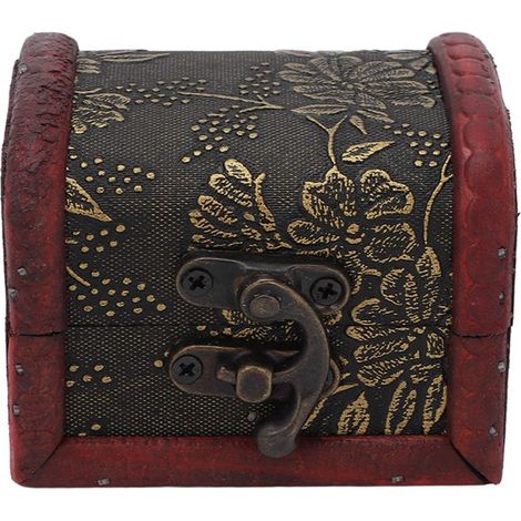Boîte de rangement vintage - Modèle AUCUNE - style chinois - serrure bronze rétro - multifonction pour bijoux (1/5)