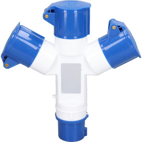Industrielle wasserdichte elektrische Steckdose, 3-fach 16A, für Innen- und Außenbereich, HR‑1013 (1/5)