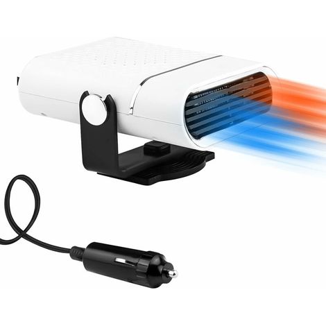 Car Heater, 12V Portable Windshield Defroster and Defogger, 2 in 1 150W Fast Heating and Cooling Fan with Cigarette Lighter Plug (1/5)