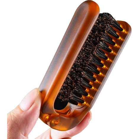 Brosse à cheveux pliable antistatique pour filles, garçons, femmes, hommes et enfants, utilisable sur cheveux secs ou mouillés, mini brosse de voyage