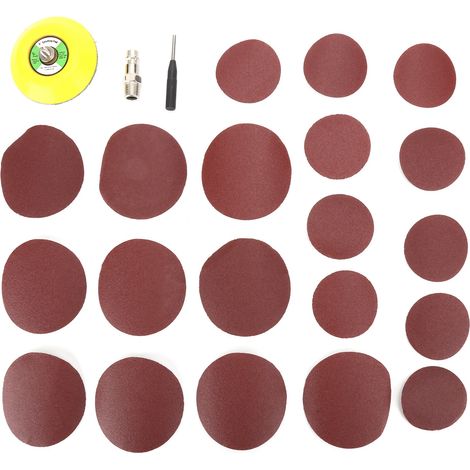 Mini amoladora neumática con papel de lija para aplicaciones automotrices – aluminio, 920 g, rojo, 16000 rpm (1/5)