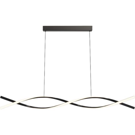Suspension Luminaire Cuisine LED Moderne, 3000K/4000K/6000K 10%–100% Température de Couleur Lustre, Dimmbar avec Télécommande Chandelier pour Cuisine, Salon, Salle à manger, Chambre à Coucher 150CM (1/5)
