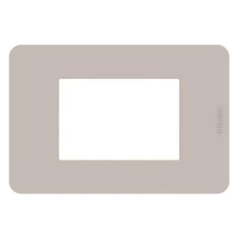 Bticino matixgo placa 3 módulos arena - ja4803ts