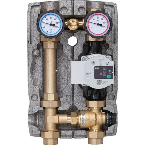 Kit circuit de chauffage Easyflow DN25- 1,soupape de decharge,20-45°C,Wilo Para 25/6