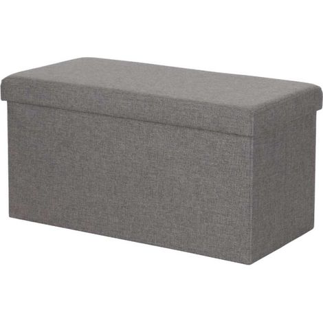 Domo Mea Pouf Pieghevole Salvaspazio - Grigio Scuro - 76x38x38 cm