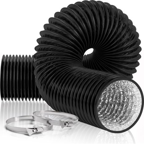 Tuyau d'aération pour sèche-linge de 150 mm, conduit d'aération flexible en (1/5)