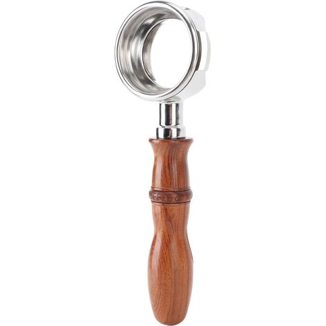 Porte-filtre sans fond de 58 mm avec poignée en palissandre, en acier inoxydable creux, pour machine à café Expobar E61 et GEMILAI Type 1 (1/5)