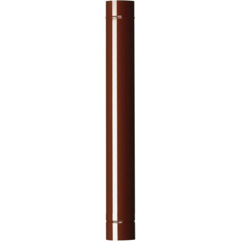 12 tubi 8x100 cm acciaio smaltato marrone tubo per stufa stufe a legna