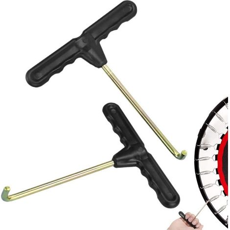 Outil de tension de ressort de trampoline en deux parties, outil pour trampoline, tendeur de ressort en T, tendeur de ressort pour tentes de trampoline, tendeur de ressort de trampoline (1/5)