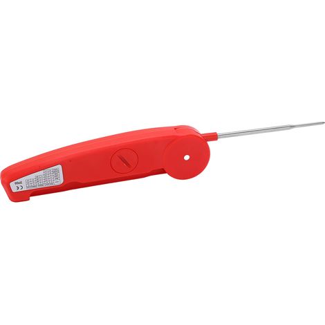 Digitales Fleischthermometer mit 180° faltbarer Sonde, 5 Sekunden Messzeit, IP66 wasserdicht, Küchenthermometer mit Sofortanzeige (1/5)