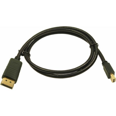 Câble de port d'affichage RS PRO, DisplayPort/ DP mâle (port d'affichage) mini M /M en 1m Noir ( Prix pour 1 )