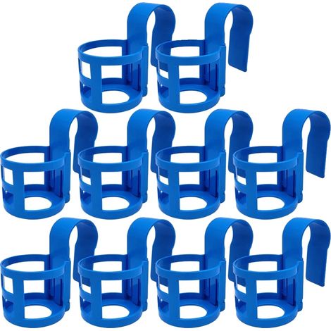 Portabicchiere da piscina, in plastica resistente, facile installazione, 10 pezzi - 1 (1/2)