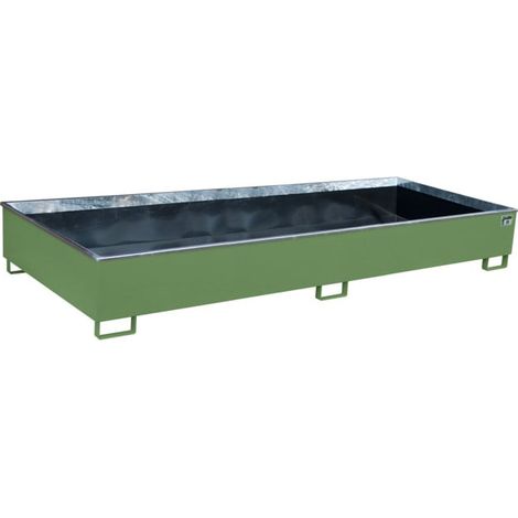 Bauer Südlohn Bac à étagère avec insert PE RW 3300-3 PE, peint, vert réséda