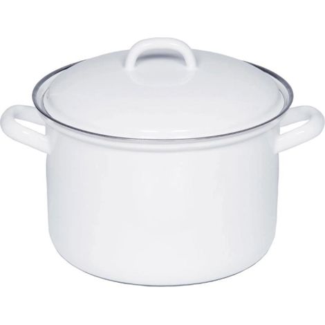 Riess olla de carne con tapa Ø20cm esmalte Classic blanco (1/5)