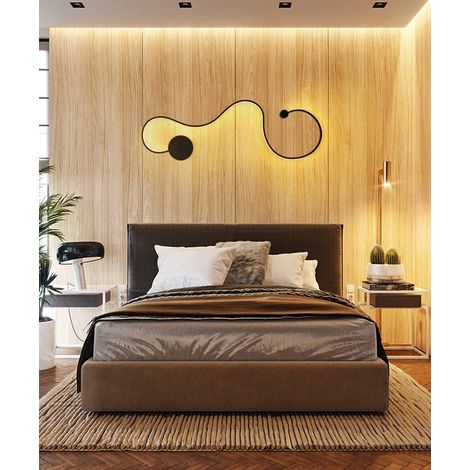 Applique parete led 28w plafoniera bianco Moderno lampada camera luce naturale