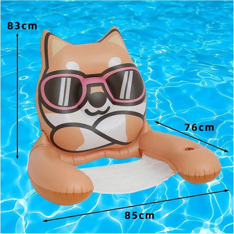 Fauteuil flottant pour adulte, fauteuil gonflable en forme de frite de piscine avec sangles en tissu doux