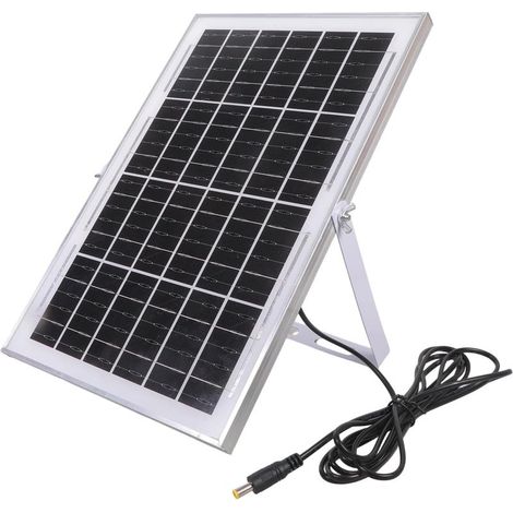 1 ensemble de panneau d'énergie solaire efficace 12 V pour alimentation extérieure étanche et connexion standard large compatibilité ventilateur alimentation solaire (1/5)