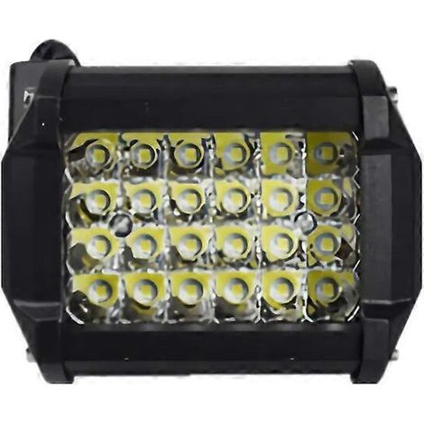 Barre lumineuse LED 12V/24V pour travail tout-terrain, projecteur et faisceau large, compatible avec camions, voitures, 4x4, bateaux et quads. Phares antibrouillard LED 72W. (1/5)
