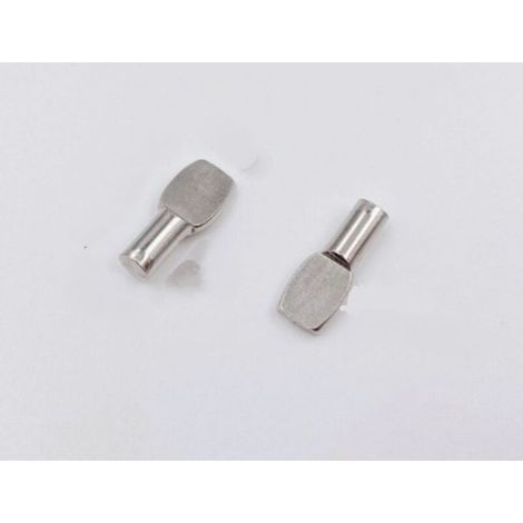 Lntyq 20er-Pack Regalwinkel, Regalstützstifte, vernickelte Metall-Regalplattenwinkel für Schränke und Bürozubehör – 5 mm x 20 mm (1/5)
