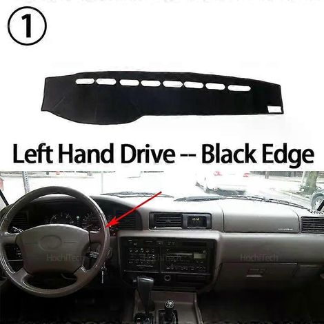 Tapis de tableau de bord pour Toyota Land Cruiser J80 LC80 et Lexus LX 450 (1990-1997) : protection solaire, accessoires. Couleur : conduite à gauche. (1/4)